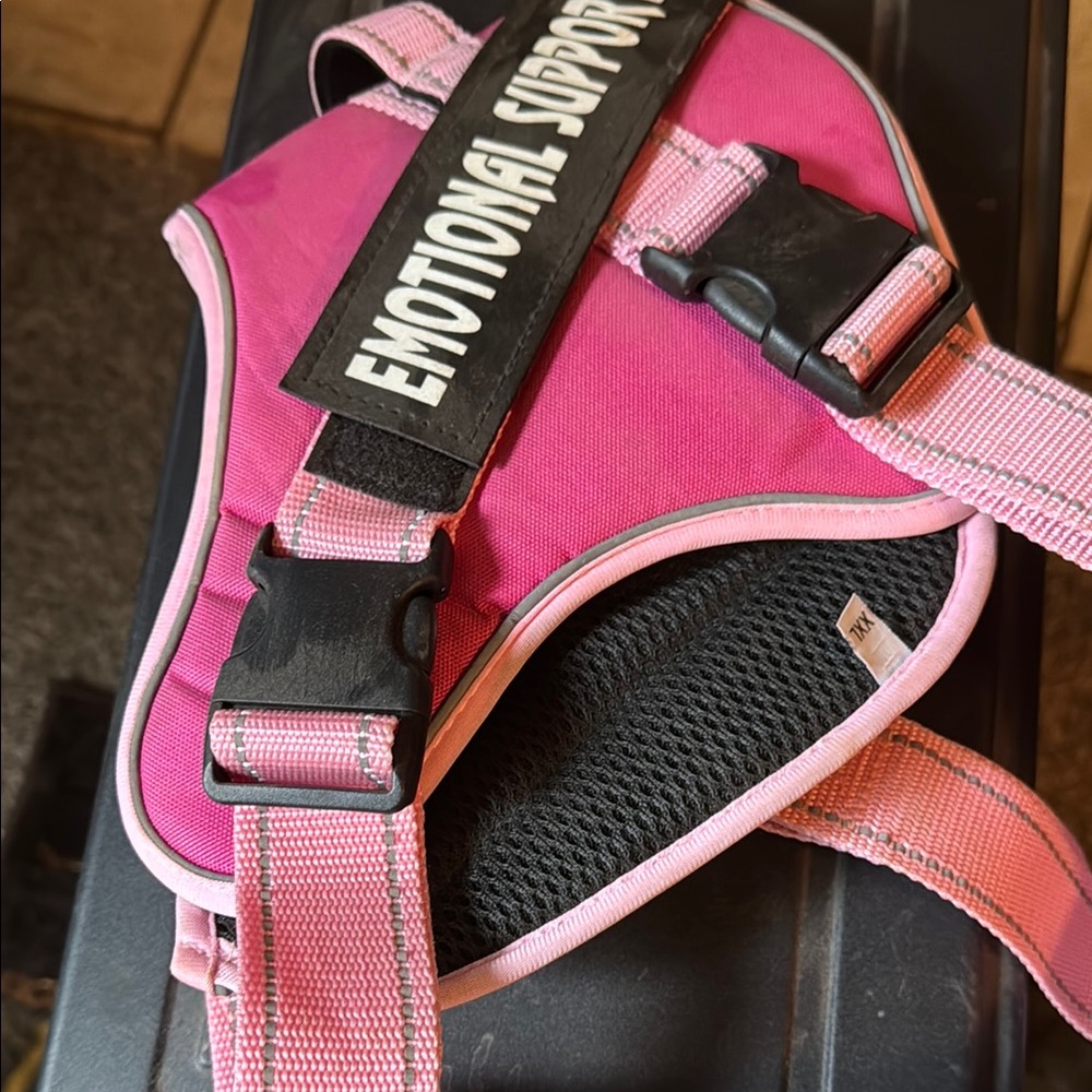 Pink Emotional Support Harness. Large dog. - Picture 4 of 4